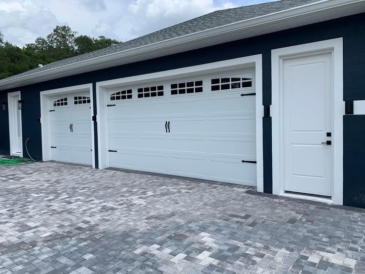 A garage door installation